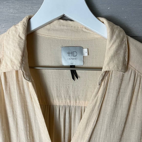 HD in Paris “Carmina” Tie Waist Shirt Dress Anthropologie - Picture 2 of 12